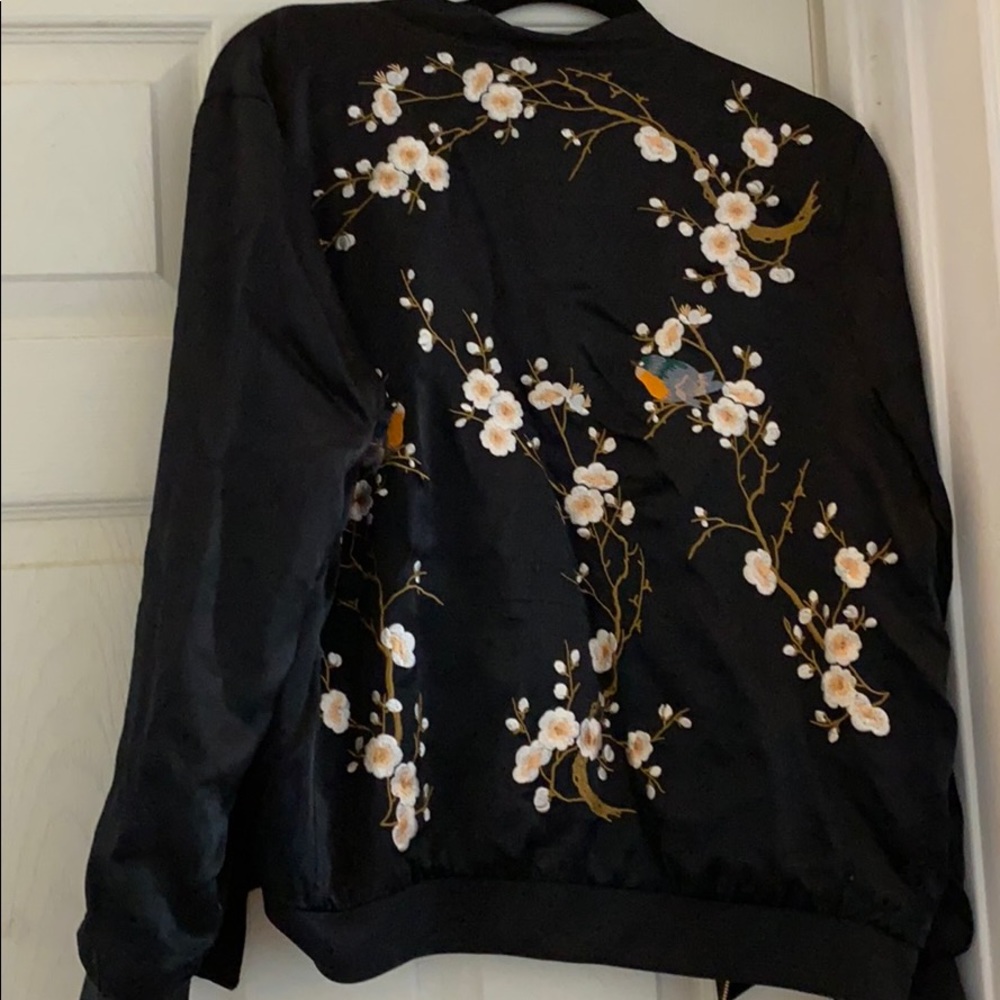 Old and worn Zara bomber jacket